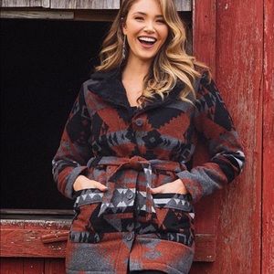 NEW Aztec Sherpa Wool Jacket by Miranda Lambert